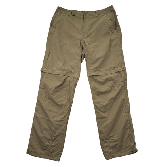 Berghaus Trousers Pants Mens 34x30 Beige Convertible Straight Leg Outdoor Hiking - Picture 1 of 14